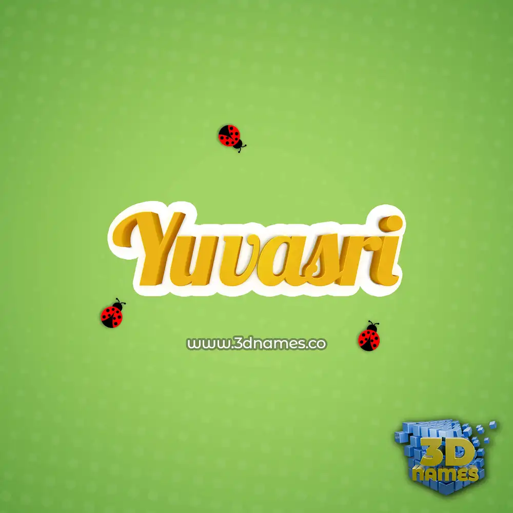 yuvasri in Ladybugs style - 3D name wallpaper