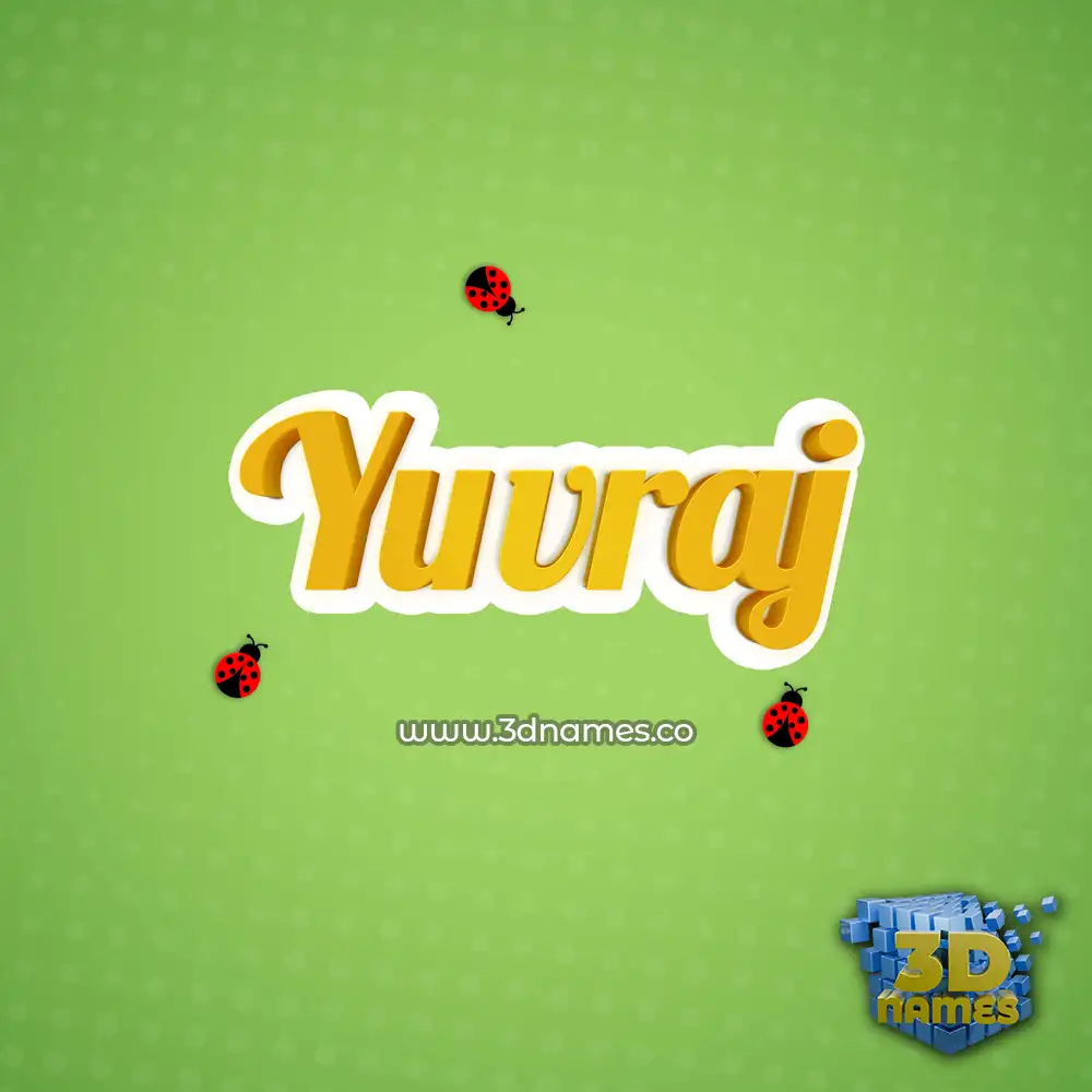 yuvraj in Ladybugs style - 3D name wallpaper
