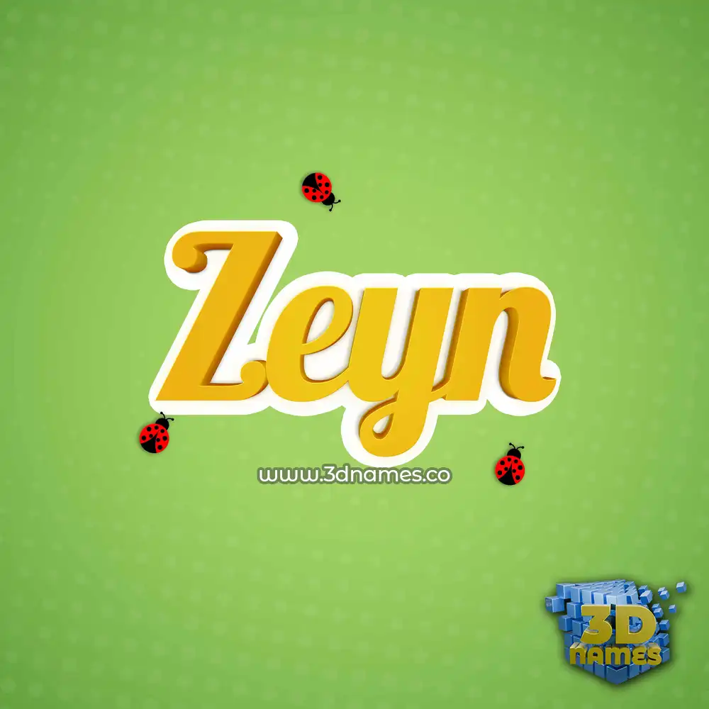 zeyn in Ladybugs style - 3D name wallpaper