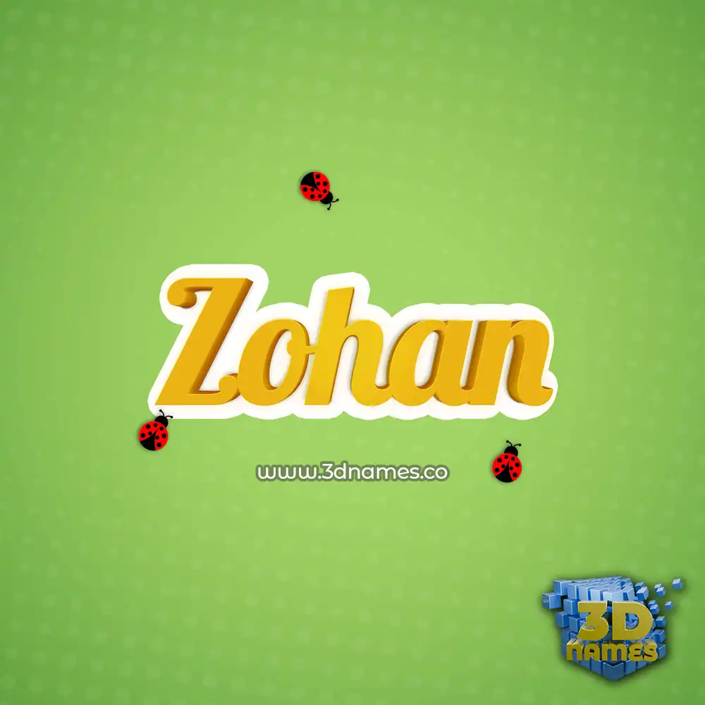 zohan in Ladybugs style - 3D name wallpaper
