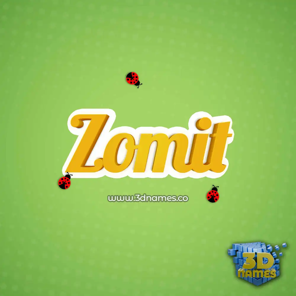 zomit in Ladybugs style - 3D name wallpaper