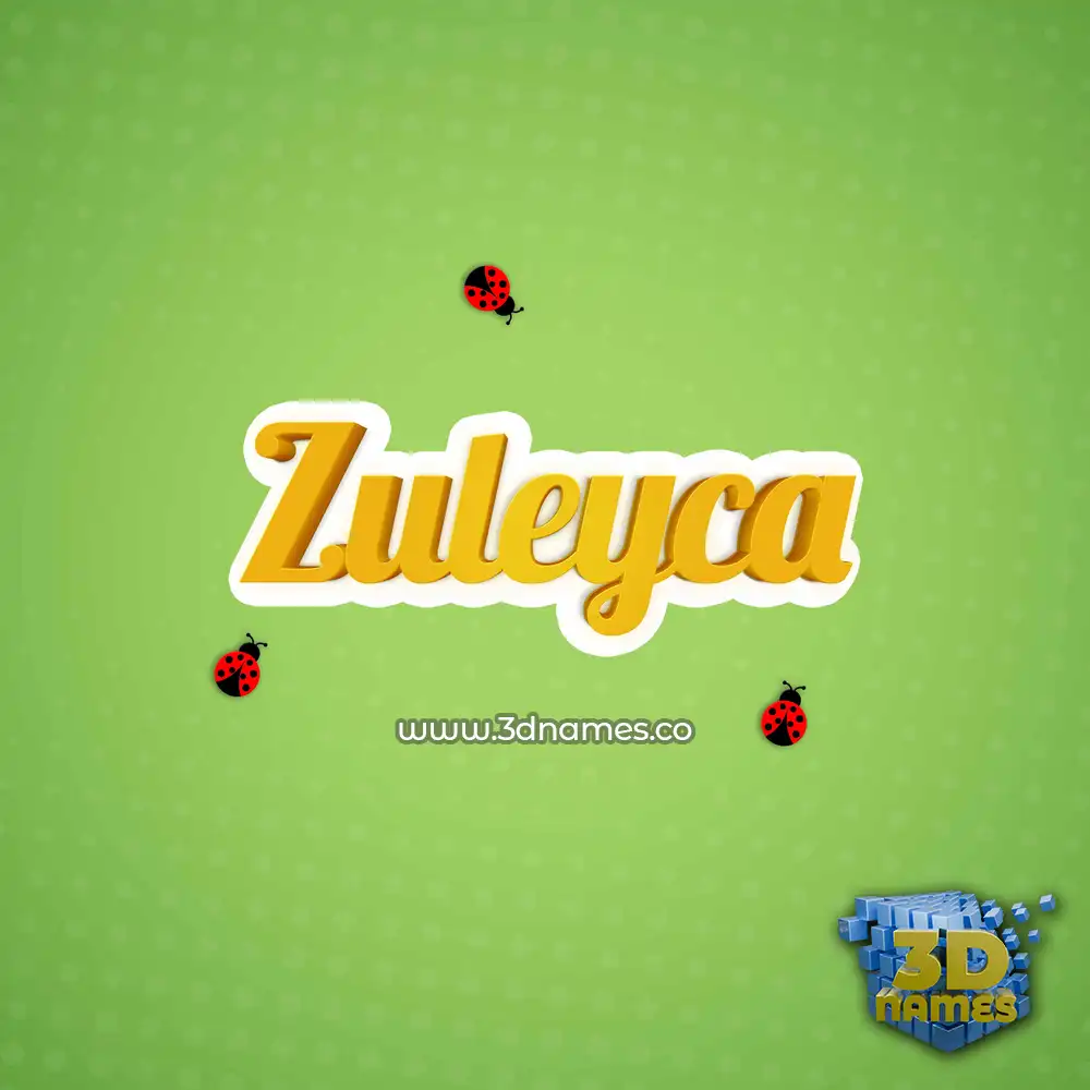 zuleyca in Ladybugs style - 3D name wallpaper
