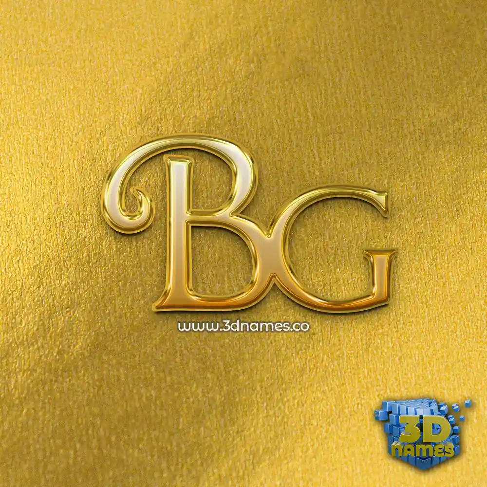 bg in All Gold style - 3D name wallpaper