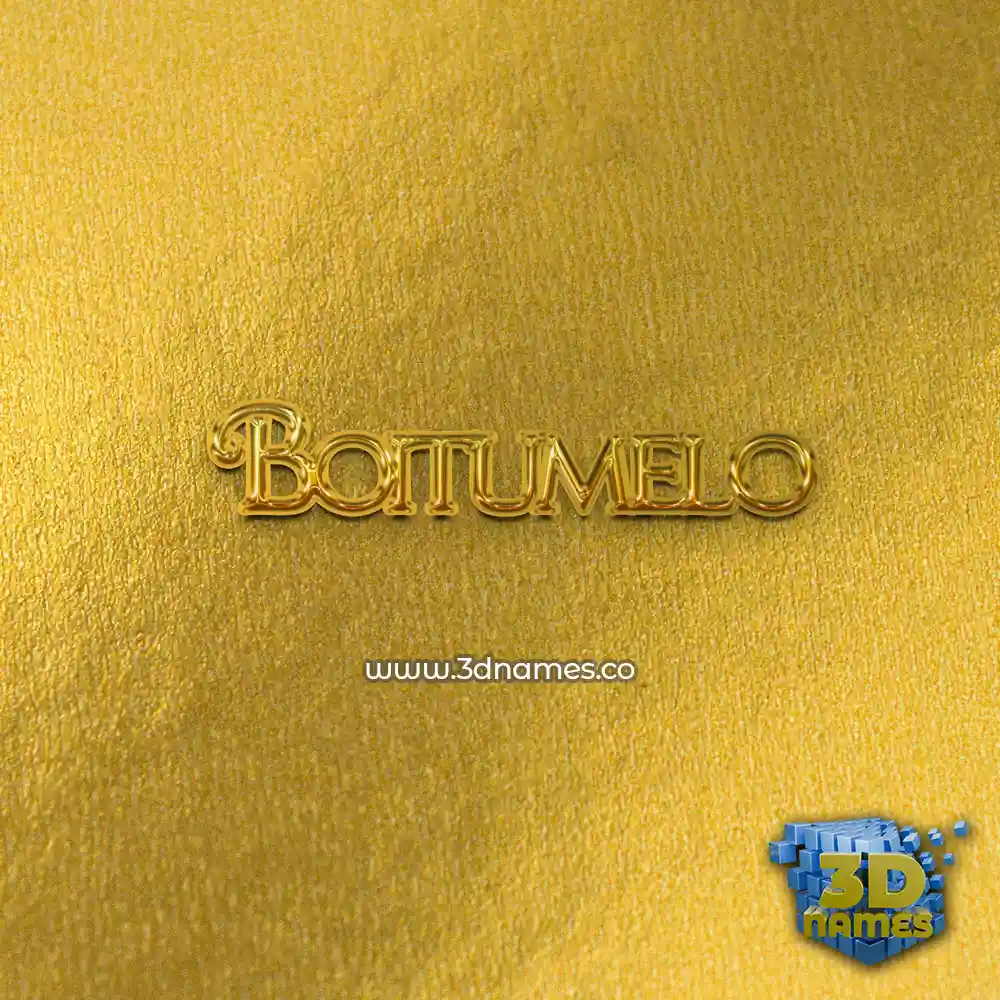 boitumelo in All Gold style - 3D name wallpaper