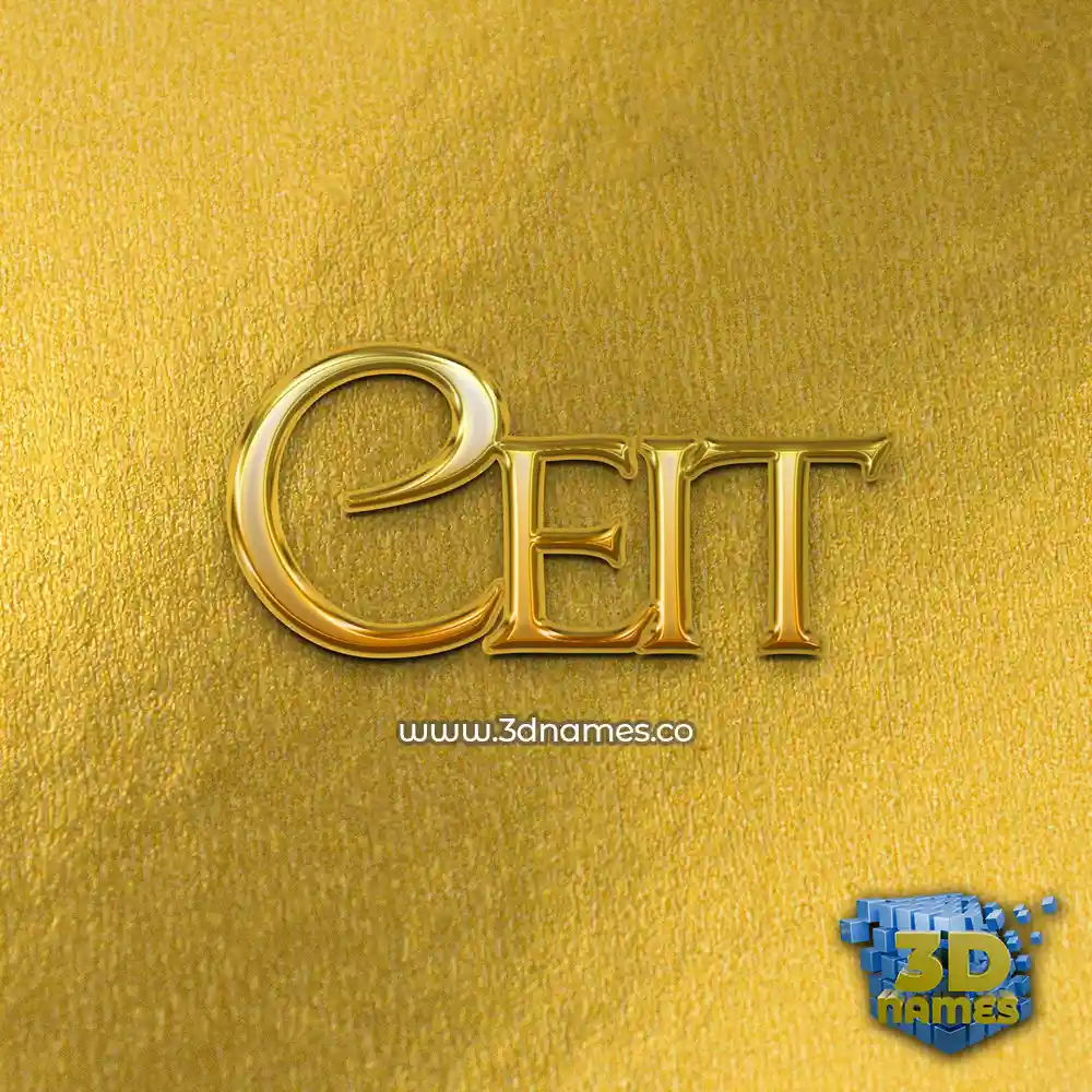 ceit in All Gold style - 3D name wallpaper