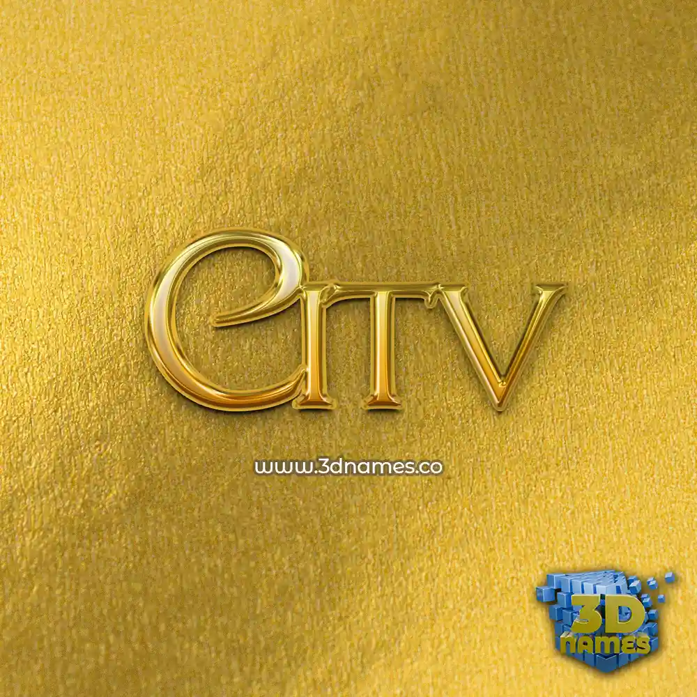 citv in All Gold style - 3D name wallpaper