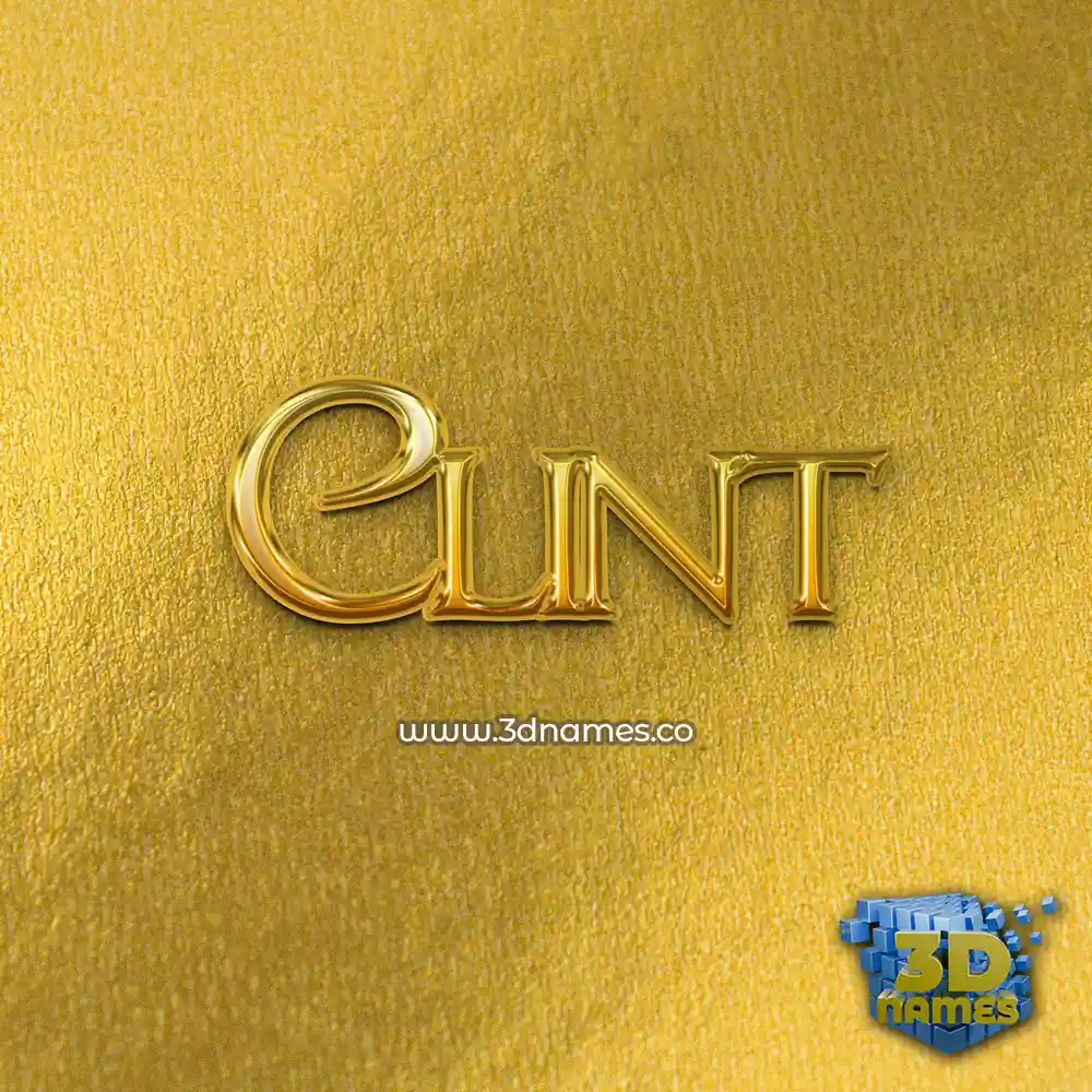clint in All Gold style - 3D name wallpaper