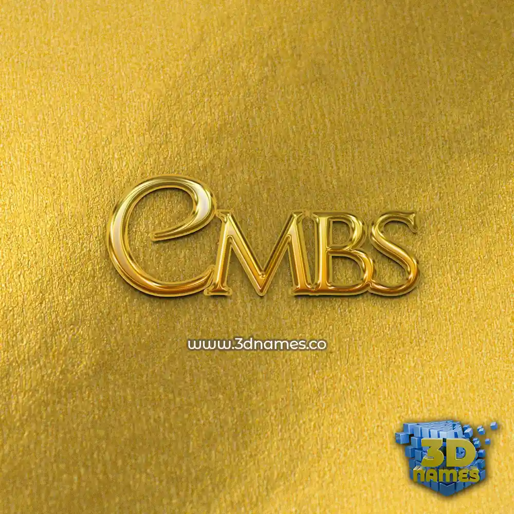 cmbs in All Gold style - 3D name wallpaper