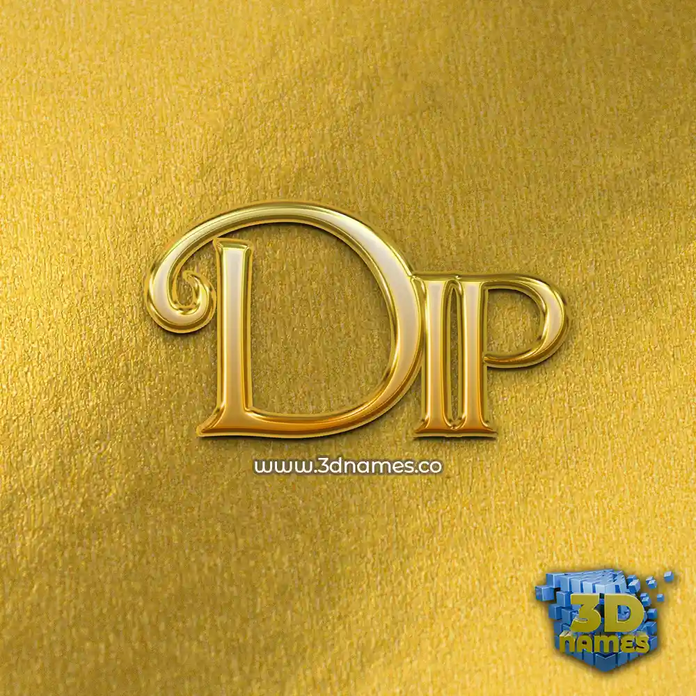 dip in All Gold style - 3D name wallpaper