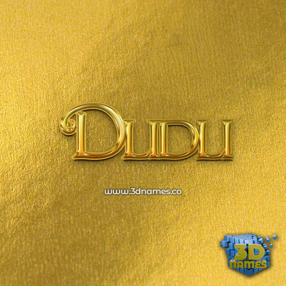 dlidli in All Gold style - 3D name wallpaper