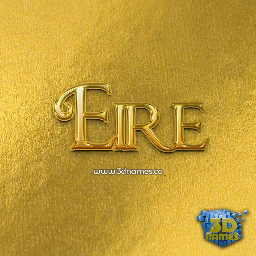 eire in All Gold style - 3D name wallpaper