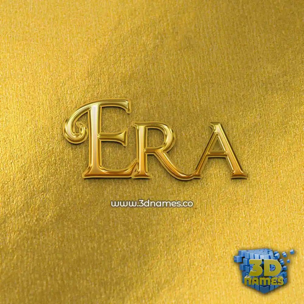 era in All Gold style - 3D name wallpaper