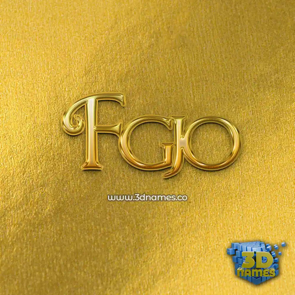 fgjo in All Gold style - 3D name wallpaper