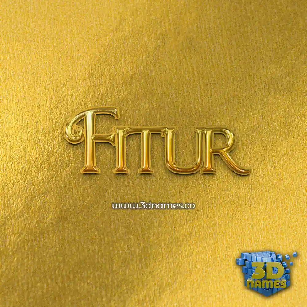 fitur in All Gold style - 3D name wallpaper