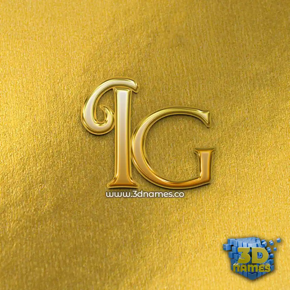 ig in All Gold style - 3D name wallpaper
