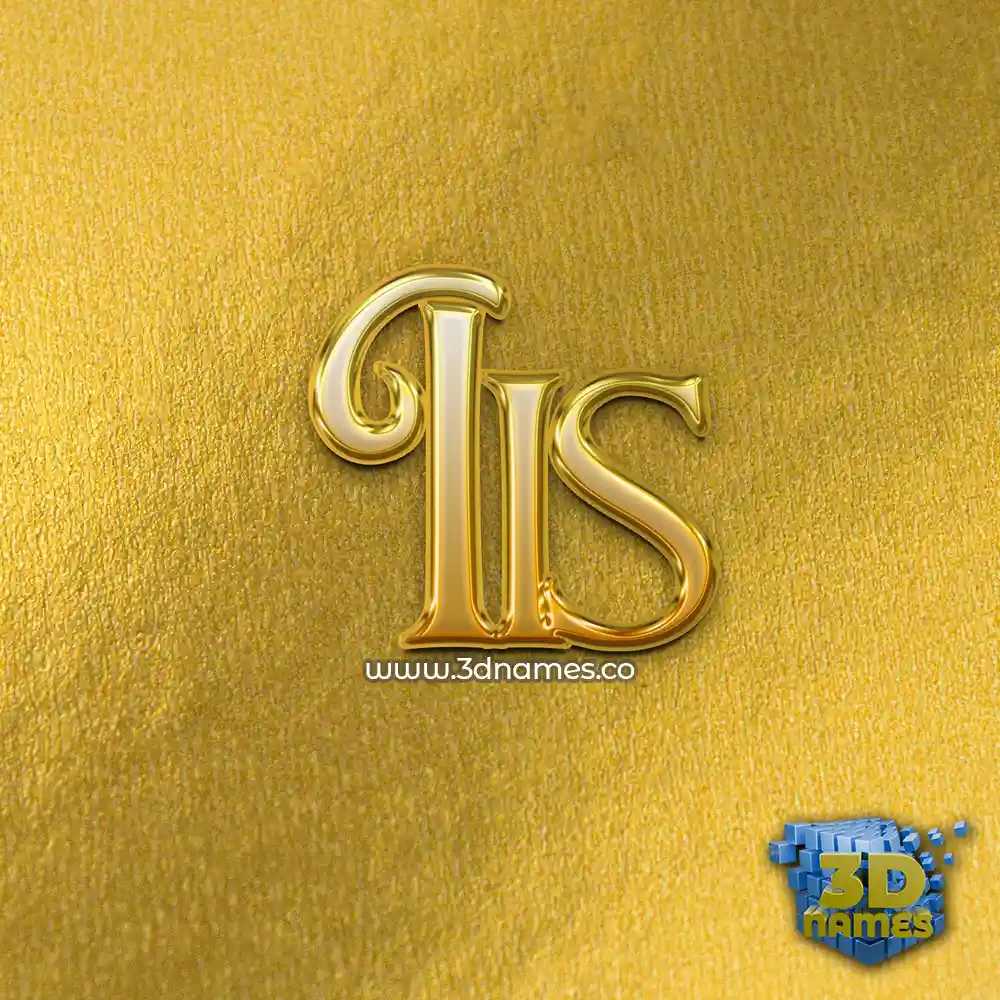 iis in All Gold style - 3D name wallpaper