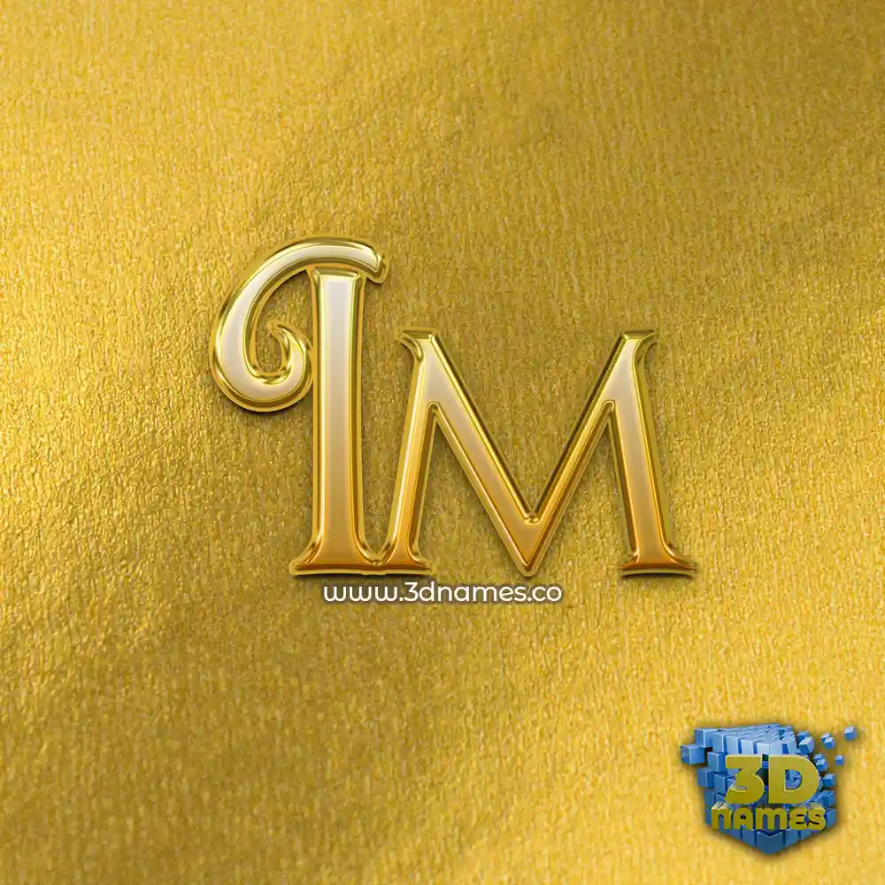 im in All Gold style - 3D name wallpaper