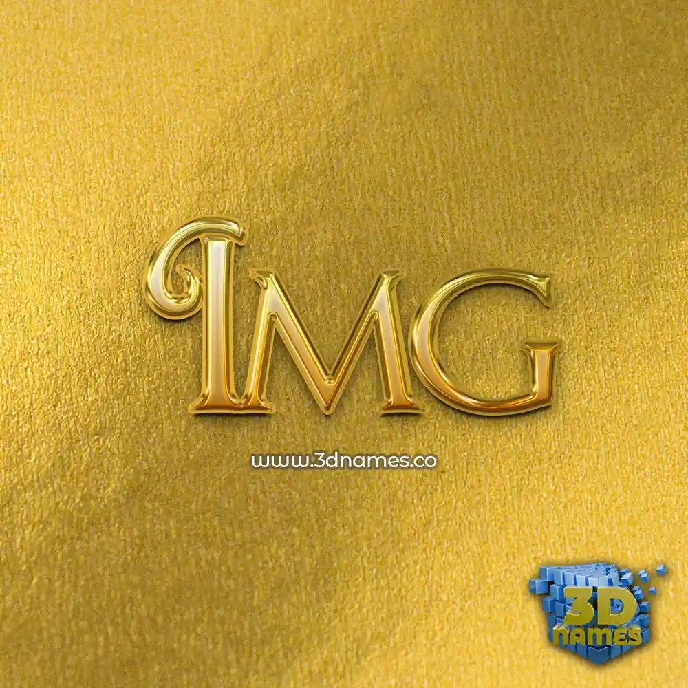 img in All Gold style - 3D name wallpaper