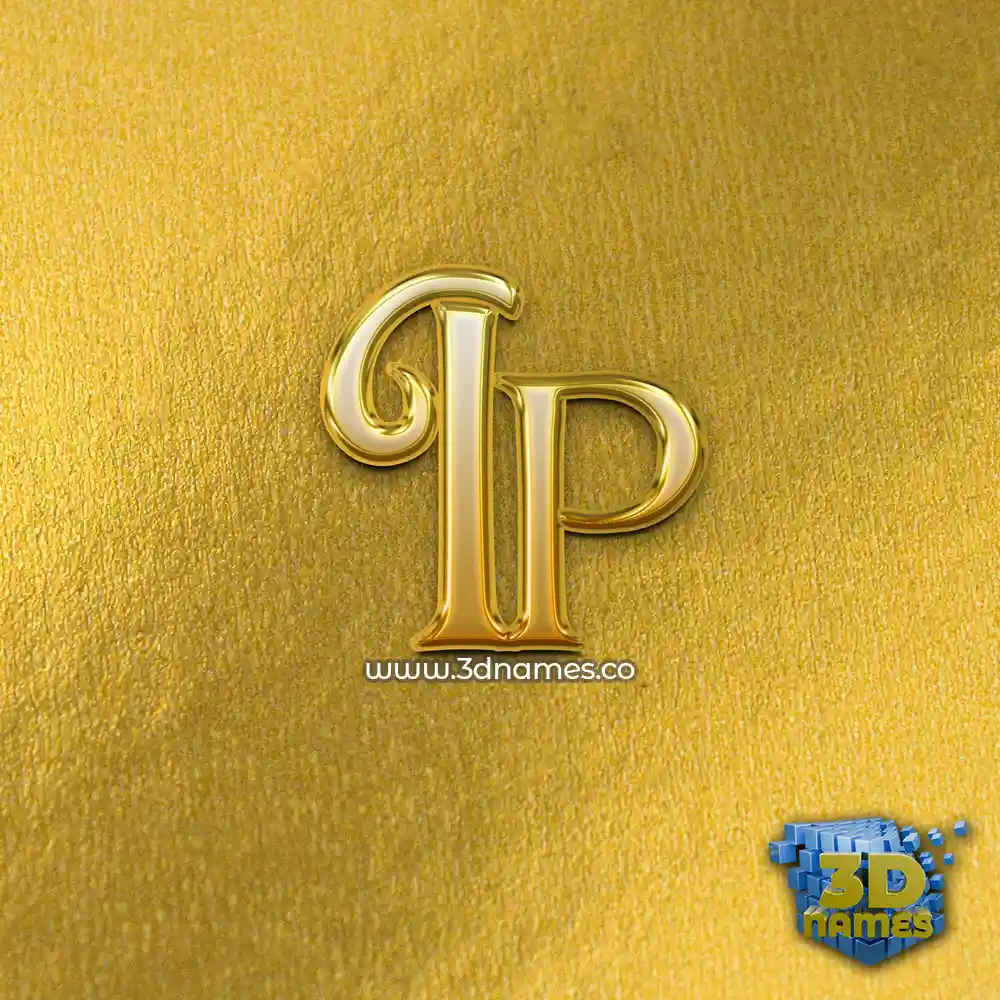 ip in All Gold style - 3D name wallpaper