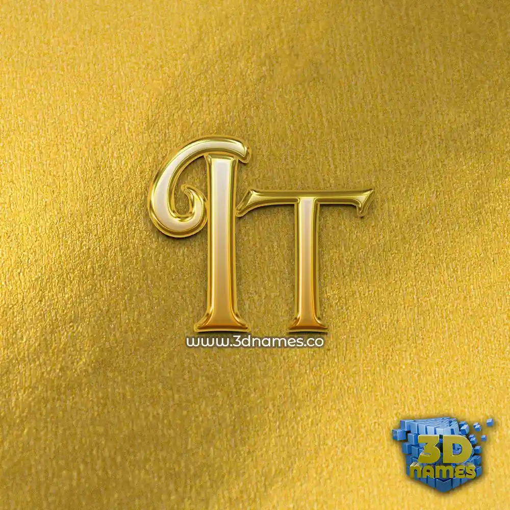 it in All Gold style - 3D name wallpaper
