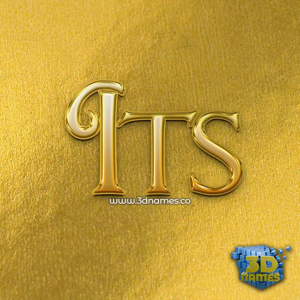 its in All Gold style - 3D name wallpaper