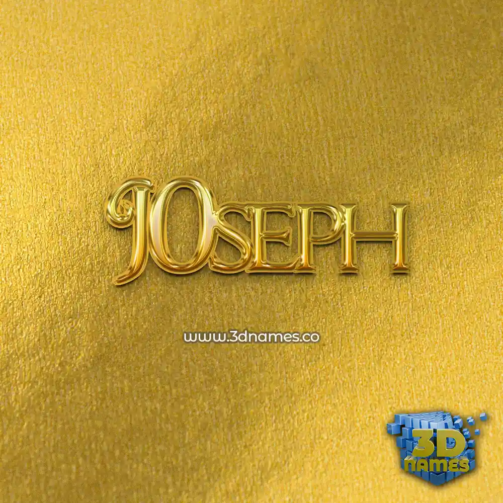 j0seph in All Gold style - 3D name wallpaper