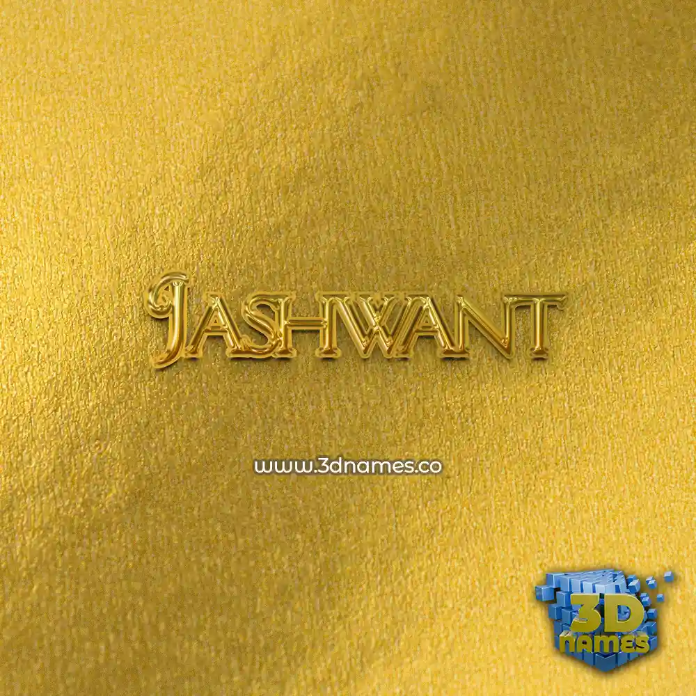jashwant in All Gold style - 3D name wallpaper