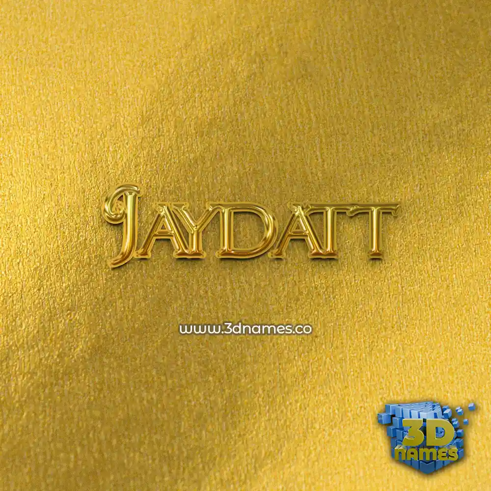 jaydatt in All Gold style - 3D name wallpaper
