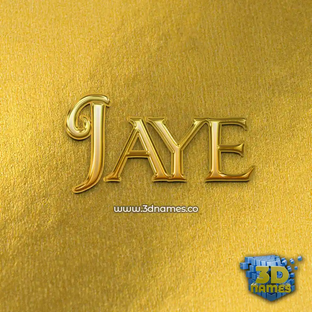 jaye in All Gold style - 3D name wallpaper