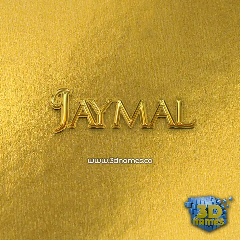 jaymal in All Gold style - 3D name wallpaper