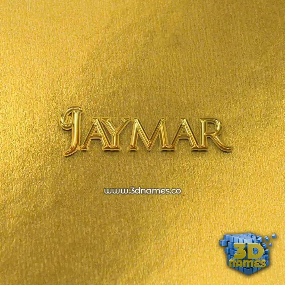 jaymar in All Gold style - 3D name wallpaper
