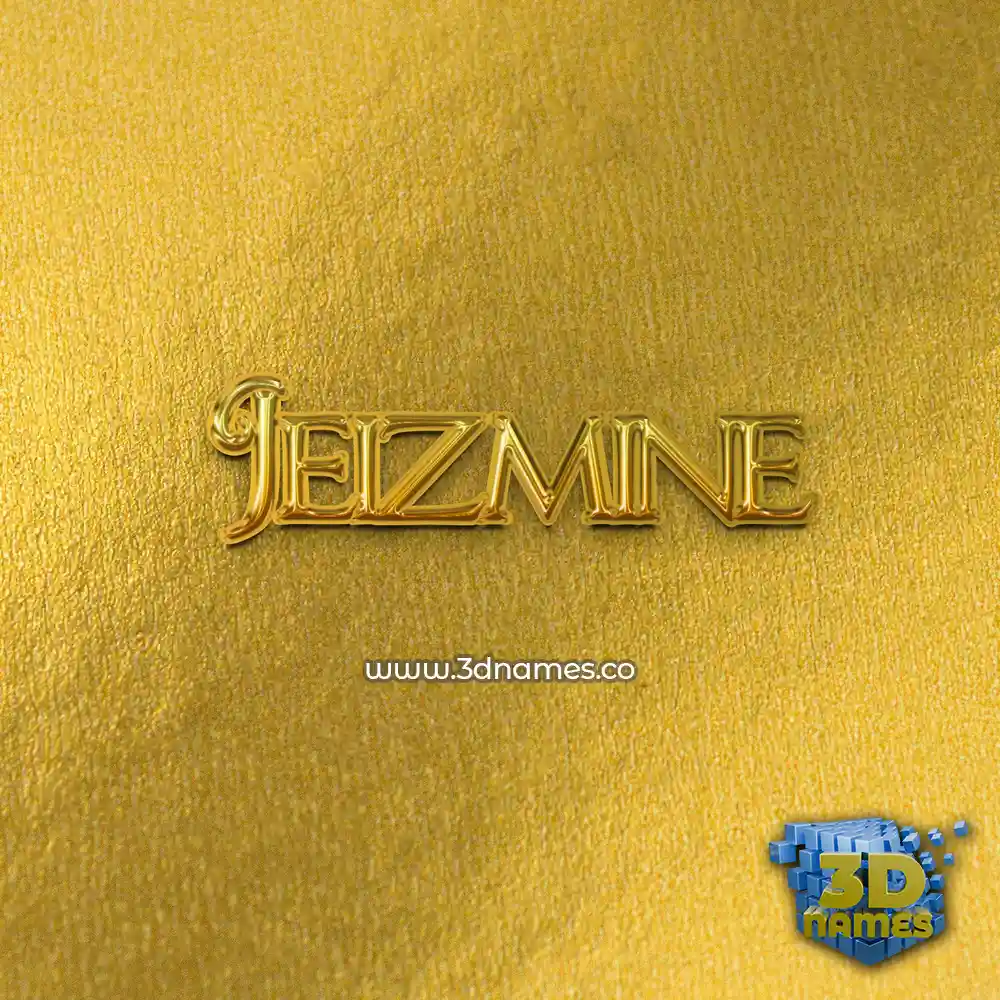 jeizmine in All Gold style - 3D name wallpaper
