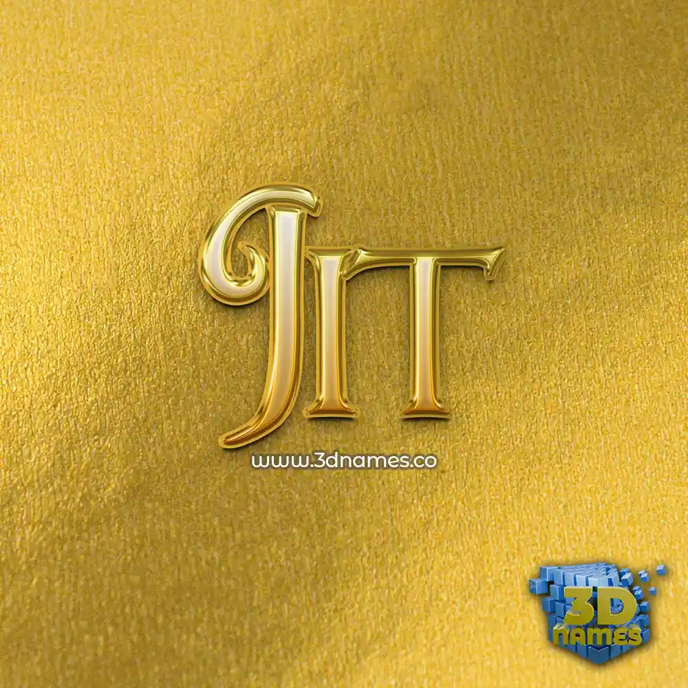 jit in All Gold style - 3D name wallpaper