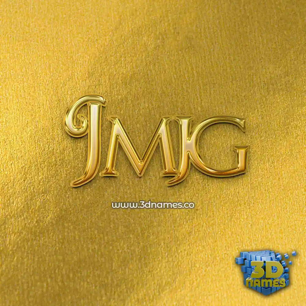 jmjg in All Gold style - 3D name wallpaper