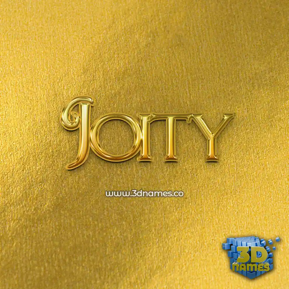 joity in All Gold style - 3D name wallpaper