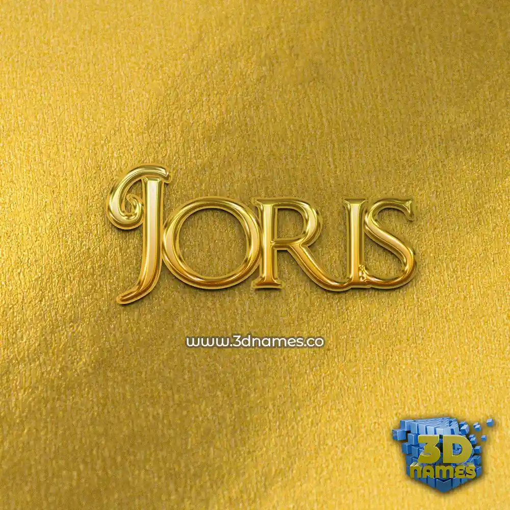 joris in All Gold style - 3D name wallpaper