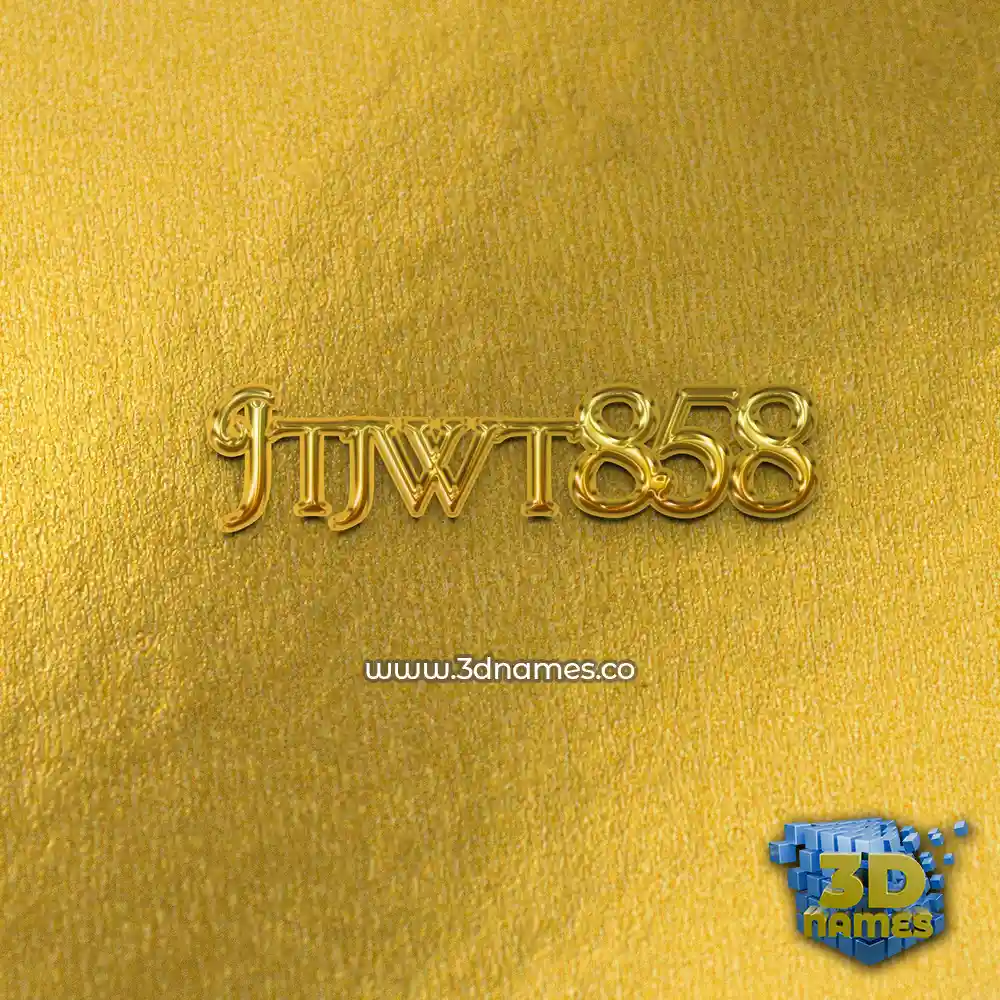 jtjwt858 in All Gold style - 3D name wallpaper