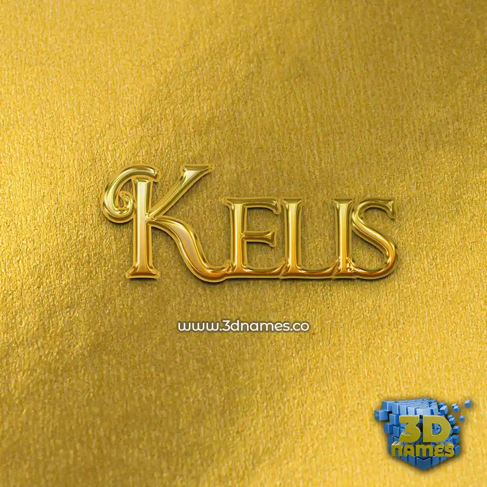 kelis in All Gold style - 3D name wallpaper