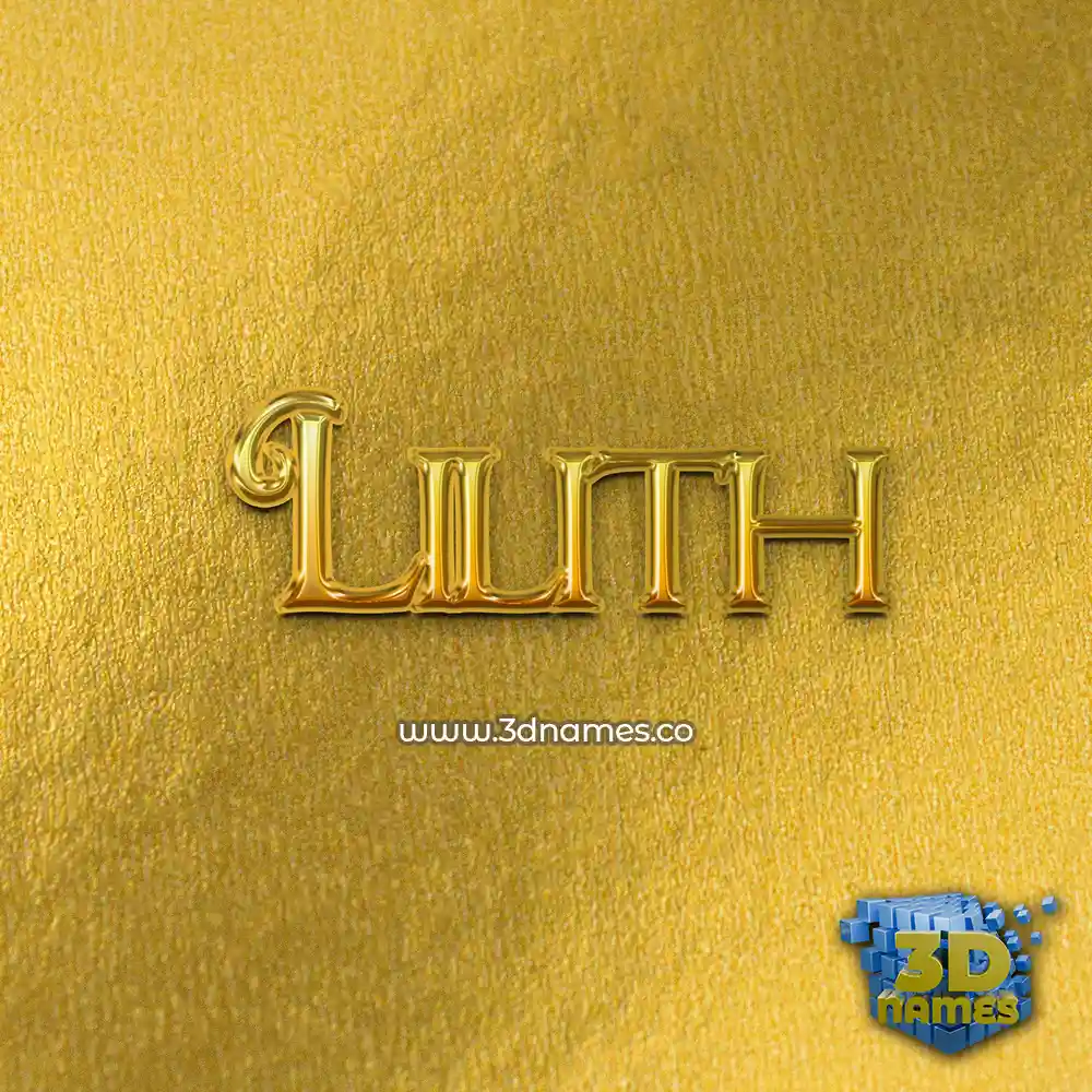 lilith in All Gold style - 3D name wallpaper