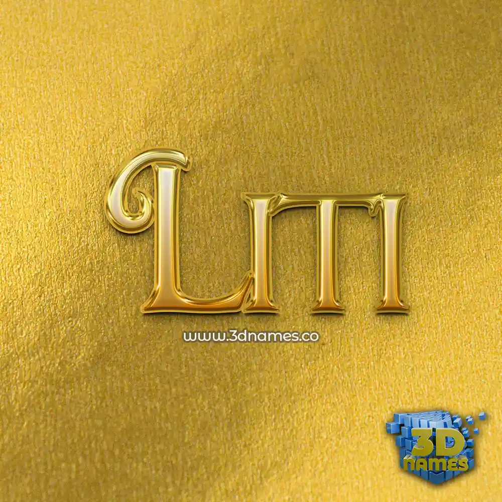 liti in All Gold style - 3D name wallpaper