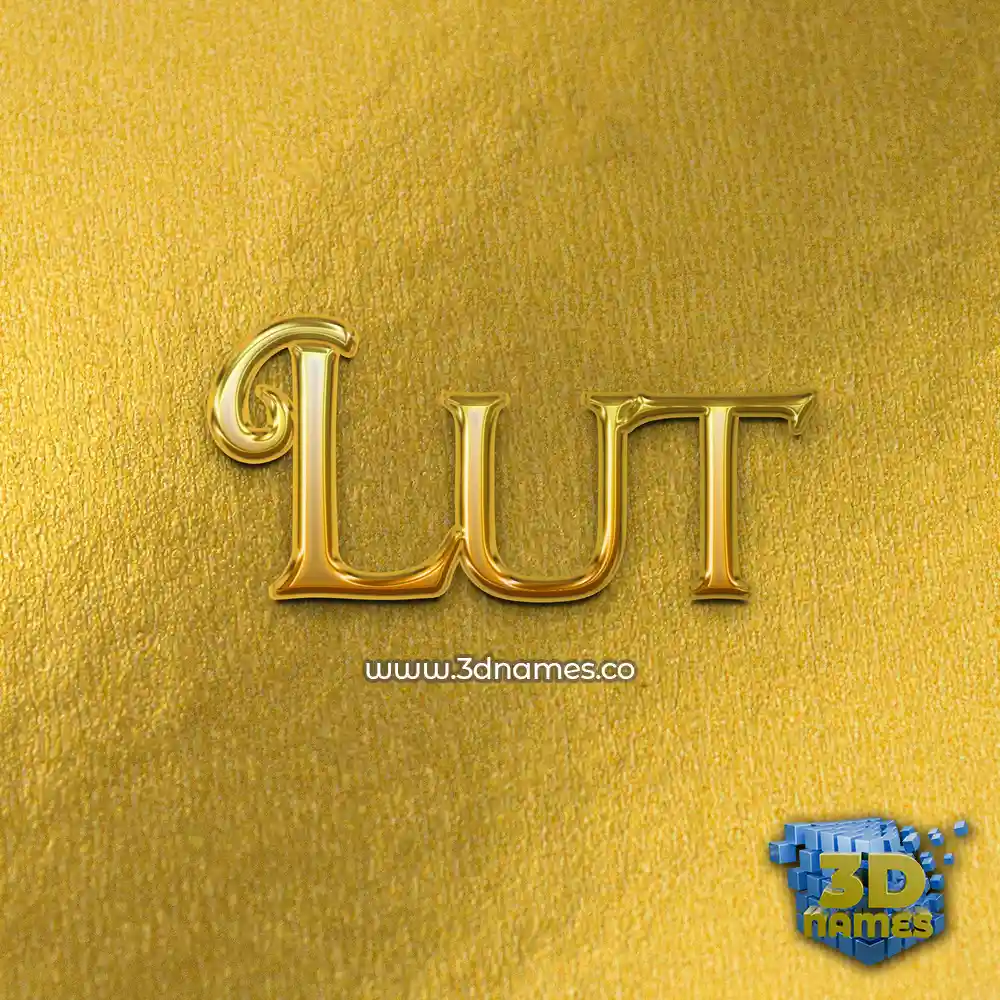 lut in All Gold style - 3D name wallpaper