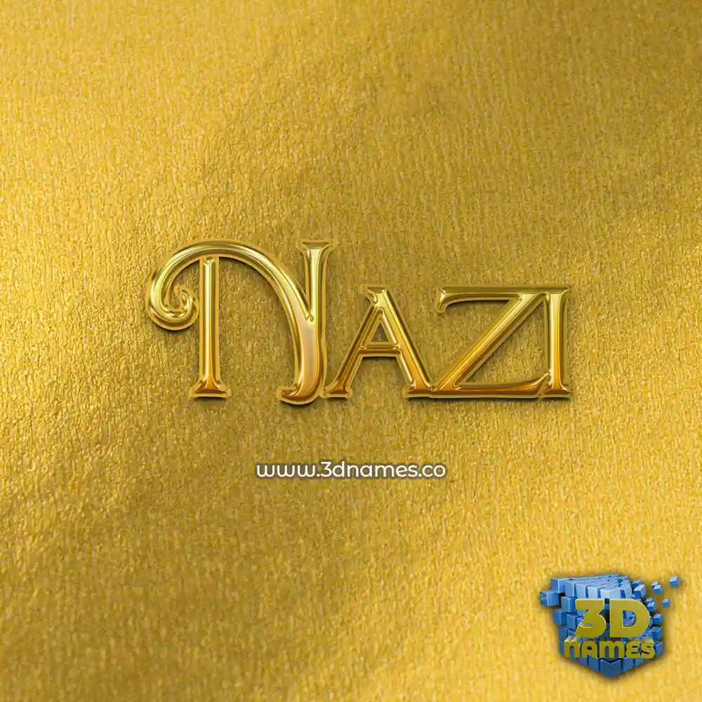nazi in All Gold style - 3D name wallpaper