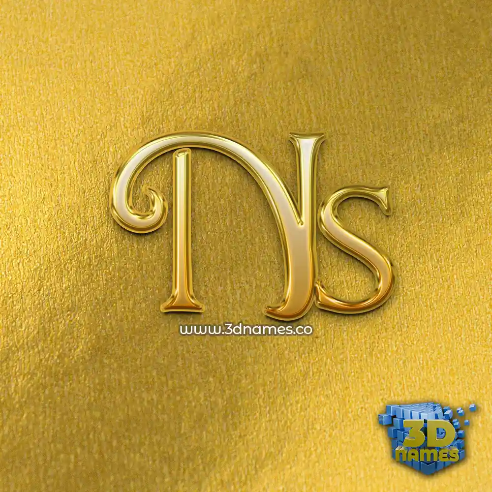 ns in All Gold style - 3D name wallpaper