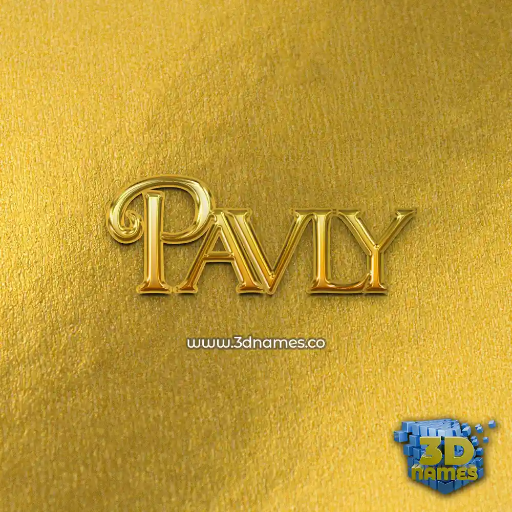 pavly in All Gold style - 3D name wallpaper