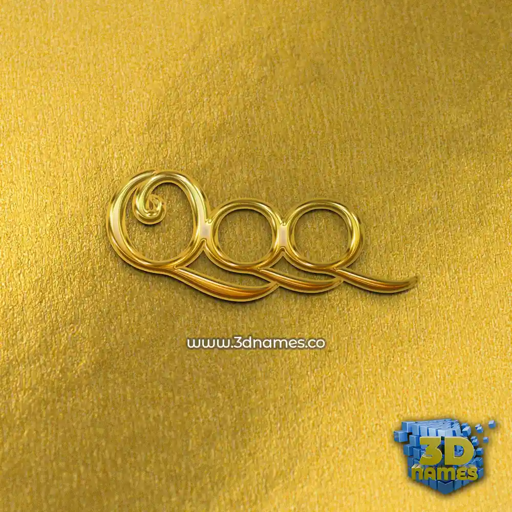 qqq in All Gold style - 3D name wallpaper