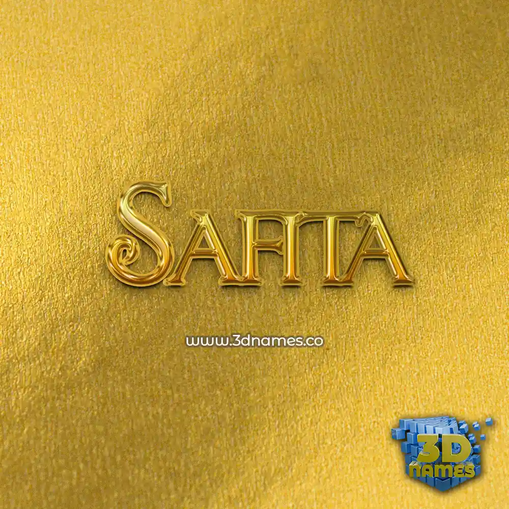 safita in All Gold style - 3D name wallpaper