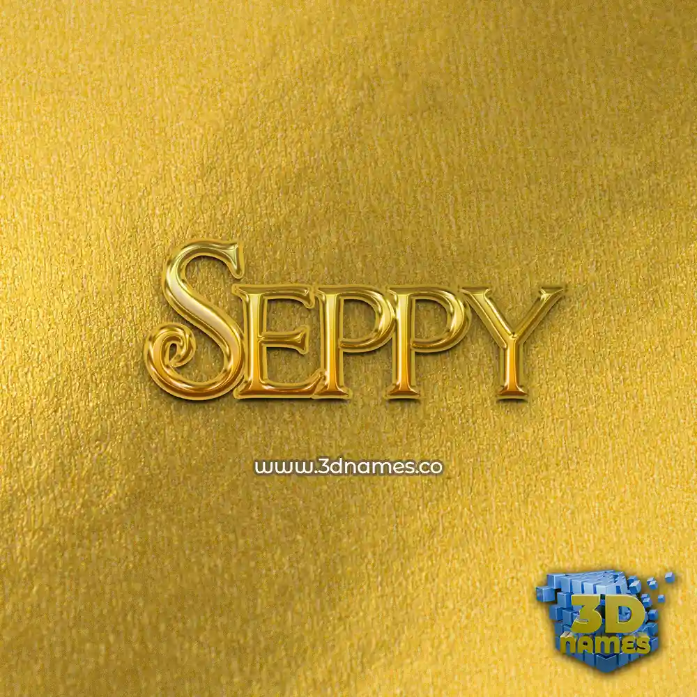 seppy in All Gold style - 3D name wallpaper