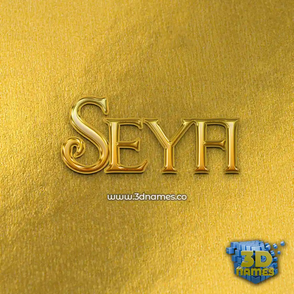 seyfi in All Gold style - 3D name wallpaper