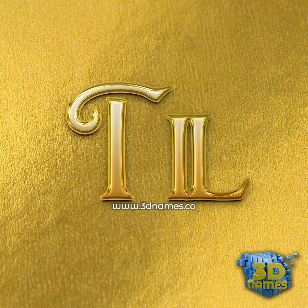 til in All Gold style - 3D name wallpaper