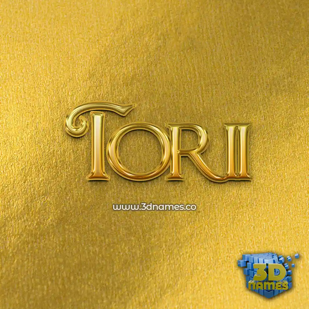 torii in All Gold style - 3D name wallpaper